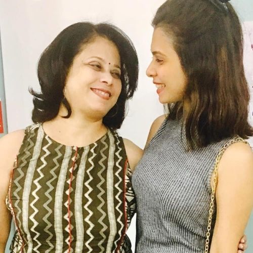 Shreya Gupto with Mother