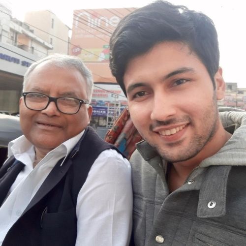 Shubhashish Jha with His Father