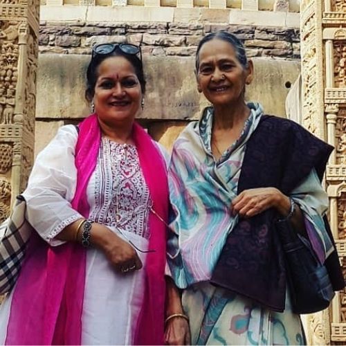 Himani Shivpuri with Her Mother