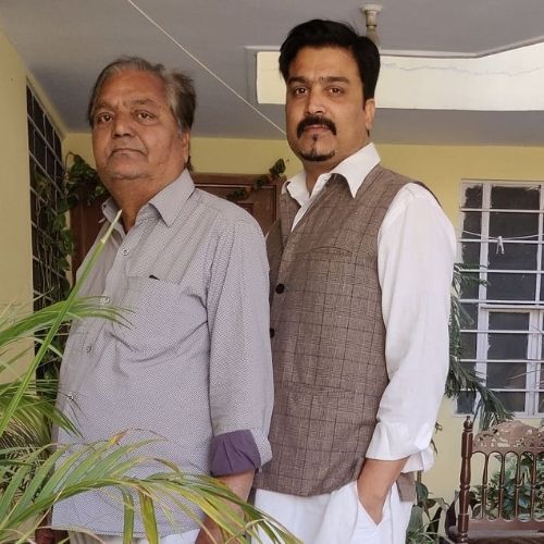 Kapil Nirmal with His Father