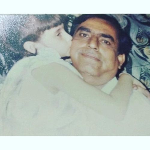 Lavina Tandon with Her Father