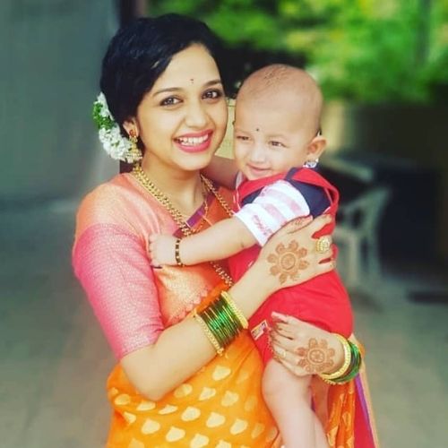 Rashmi Anpat with Her Son