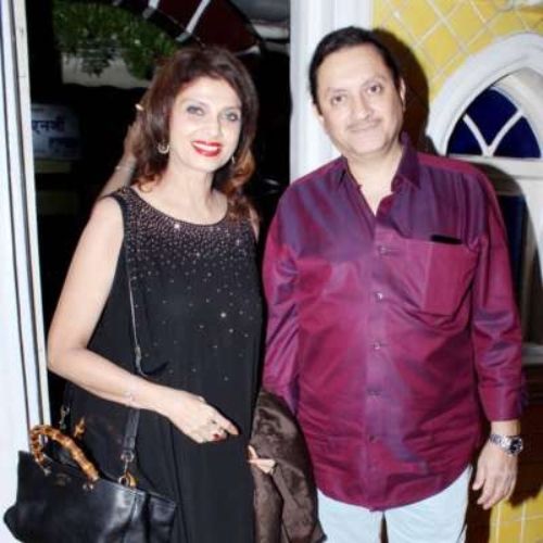 Varsha Usgaonakar with Ajay Sharma (Husband)
