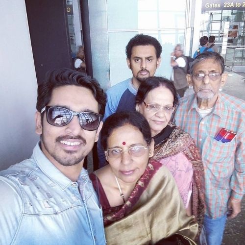 Mainak Banerjee with Family
