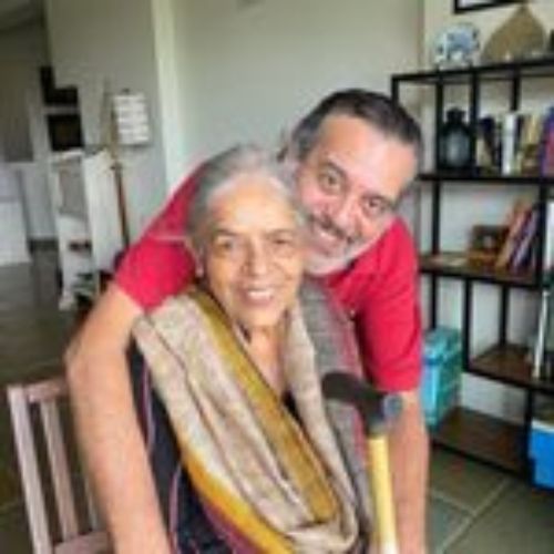 Shishir Sharma with His Mother