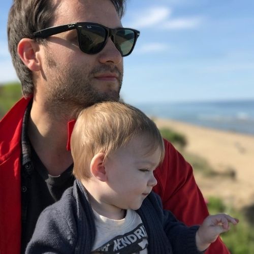 Casey Hooper with Son