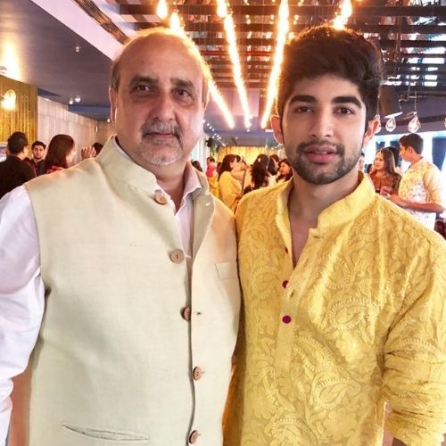 Nikhil Bhambri with Father