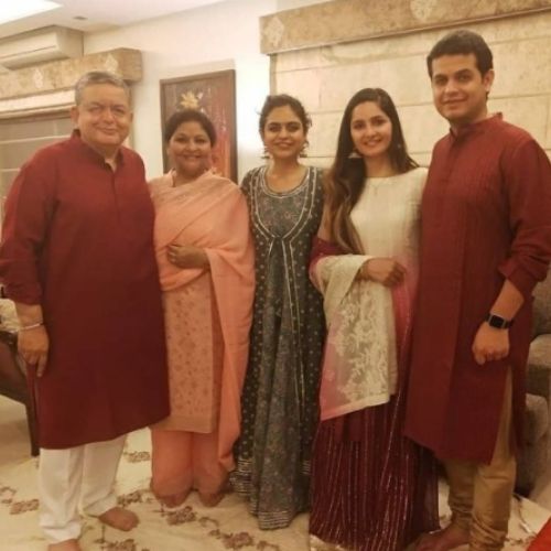 Radha Bhatt with Family