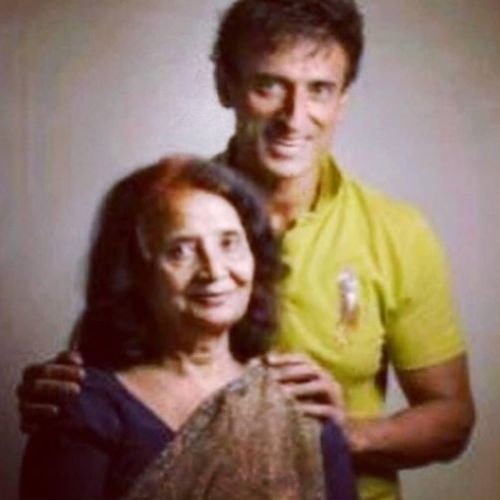 Rahul Dev with Mother