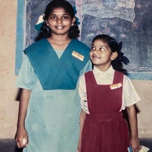 Bhavani Devi with Sister