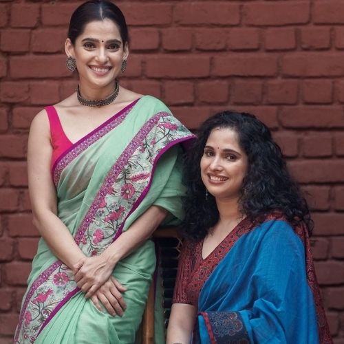 Priya Bapat with Sister
