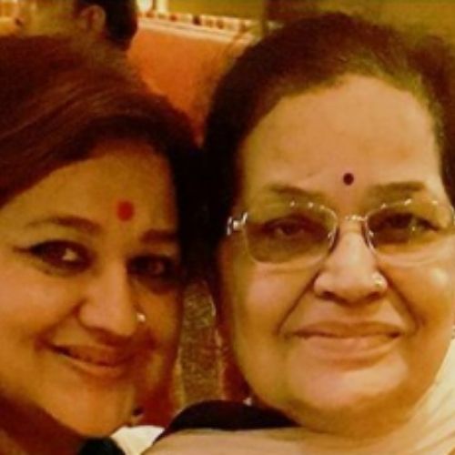 Supriya Shukla with Mother
