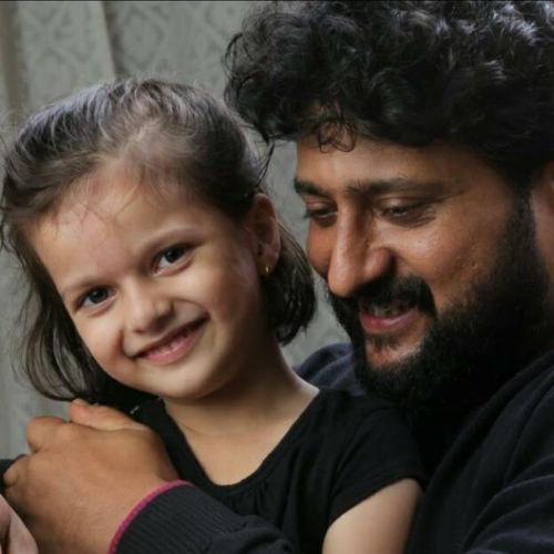 Jitendra Joshi with Daughter