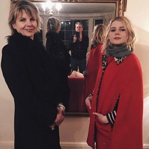 Lucy Boynton with Mother