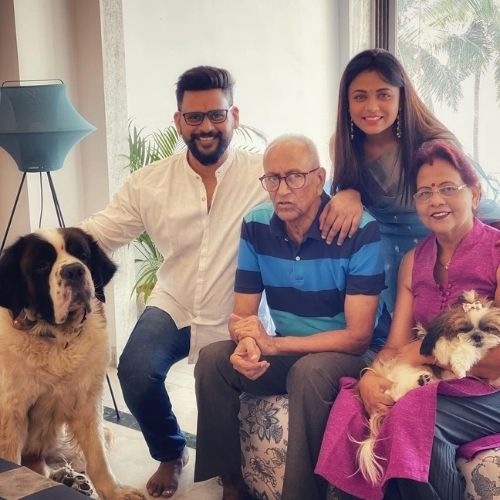Prarthana Behere with Family