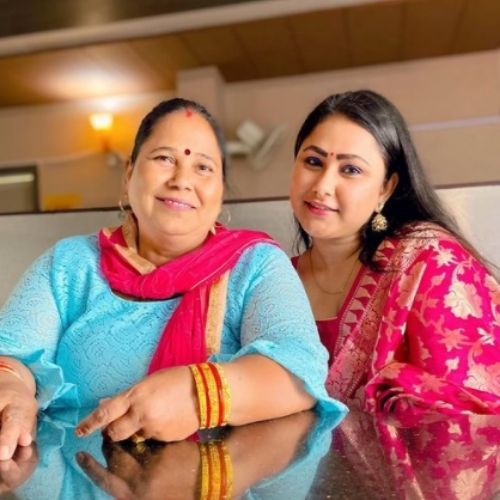 Priyanka Pandit with Mother