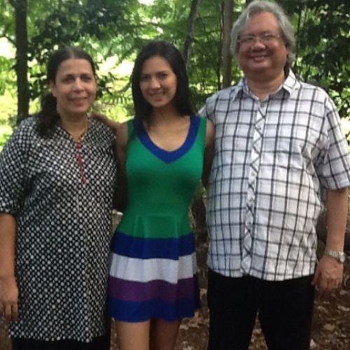 Rochelle Rao with Parents