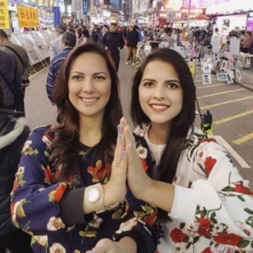 Rochelle Rao with Sister