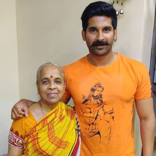 Akshay Waghmare with His Mother