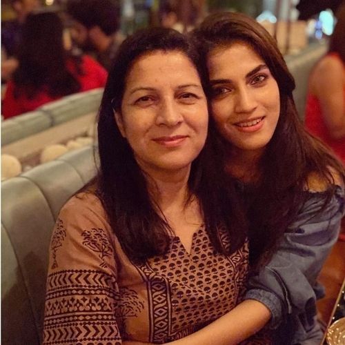 Asheema Vardaan with Mother