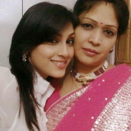 Reena Aggarwal with Mother