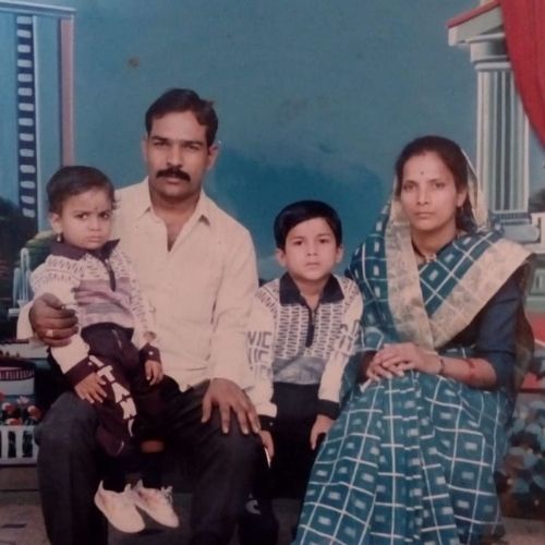 Vishal Nikam with His Family