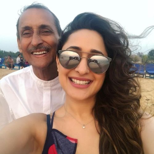 Pragya Jaiswal with Her Father
