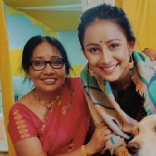 Sukanya Baruah with Mother