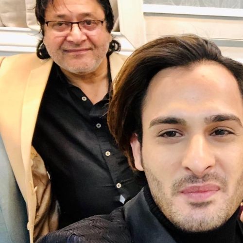 Umar Riaz with His Father