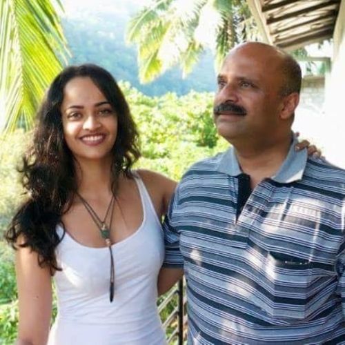 Anjali Sivaraman with Her Father