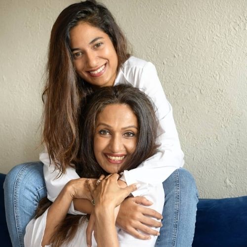 Anuschka Sawhney with Her Mother