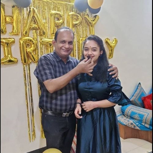 Gauri Kulkarni with Her Father