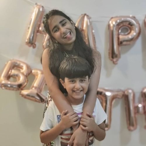 Ronith Arora with His Sister