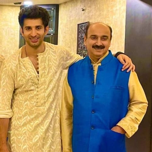 Sidhant Gupta with His Father
