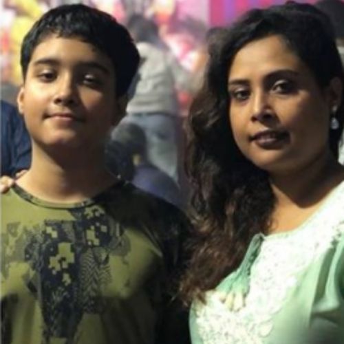 Vishwanath Chatterjee Wife and Son