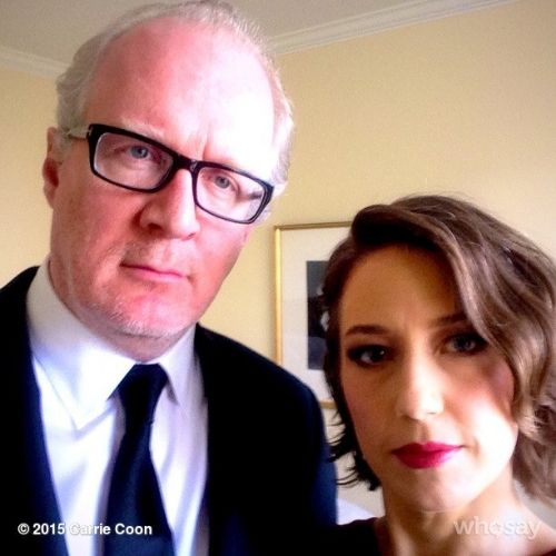 Carrie Coon with Husband