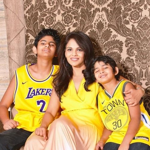 Namita Thapar with Her Children