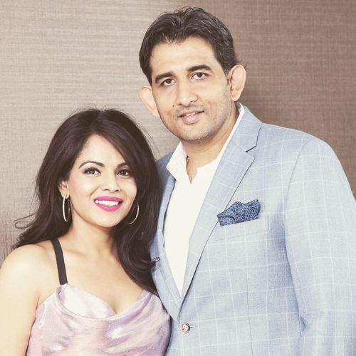 Namita Thapar with Her Husband