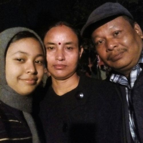 Neelanjana Ray with Parents