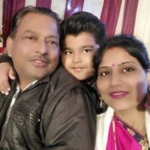 Siddhant Sharma with His Father and Mother