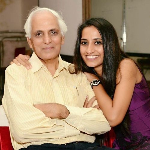 Vineeta Singh with Her Father