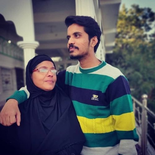 Aasif Khan with His Mother