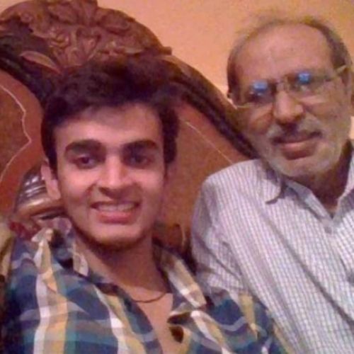 Aayush Sapra with Father