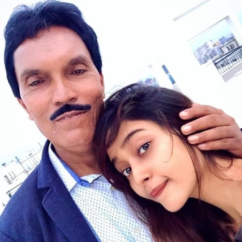 Akriti Singh with Her Father