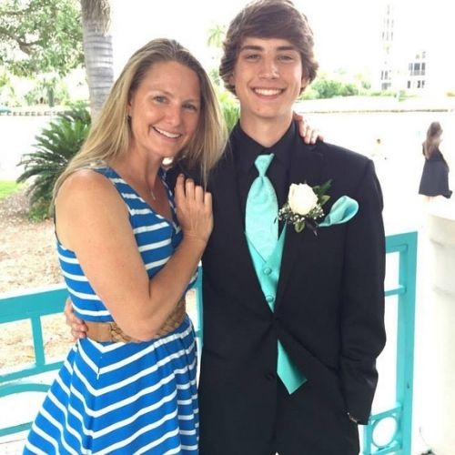 Carson Rowland with Mother