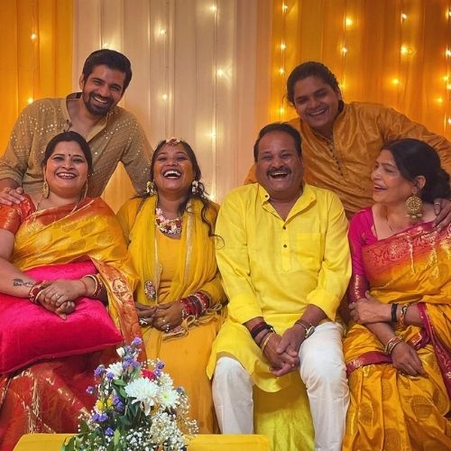 Vishal Singh with Family