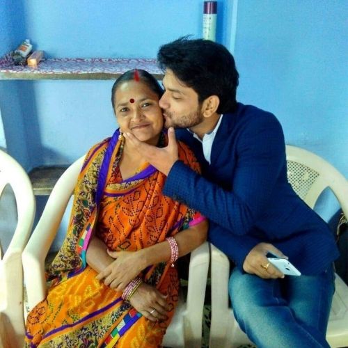 Basu Soni with Mother