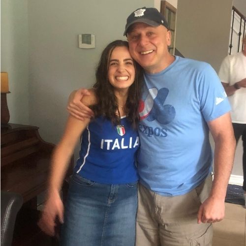 Julia Tomasone with Father