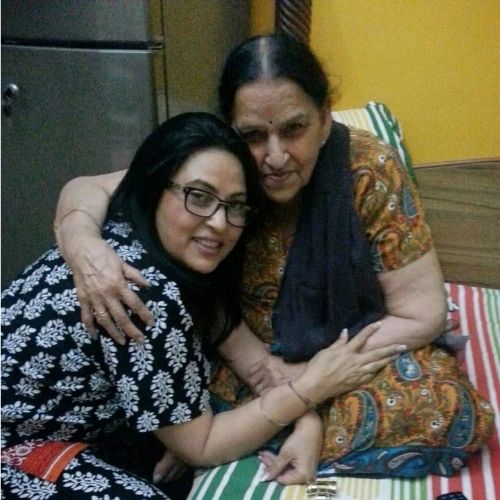 Nilu Kohli with Mother