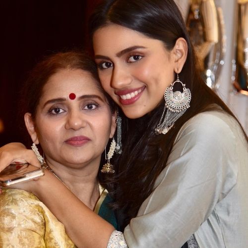 Anushka Luhar with Mother